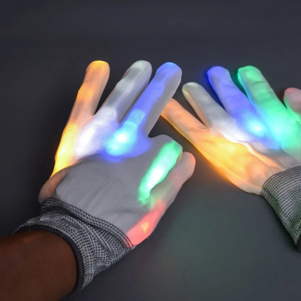 Vibrant LED Light Show Gloves