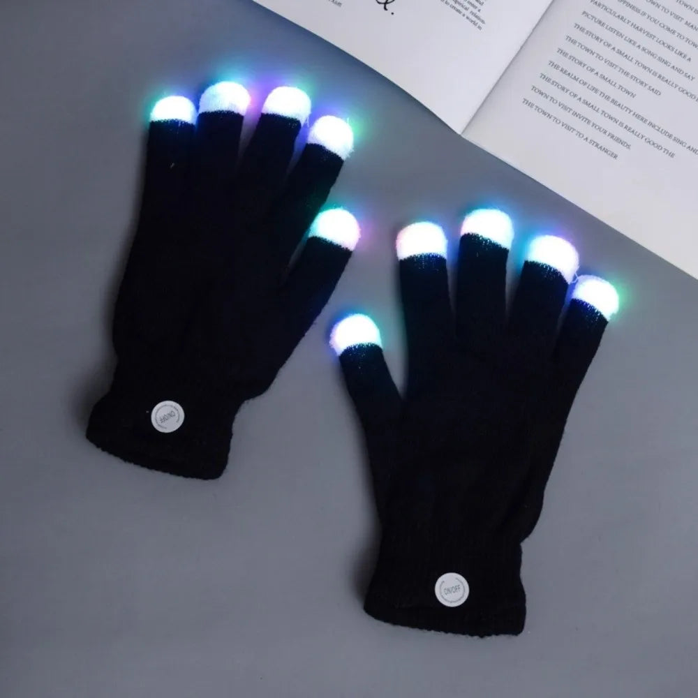 Vibrant LED Light Show Gloves