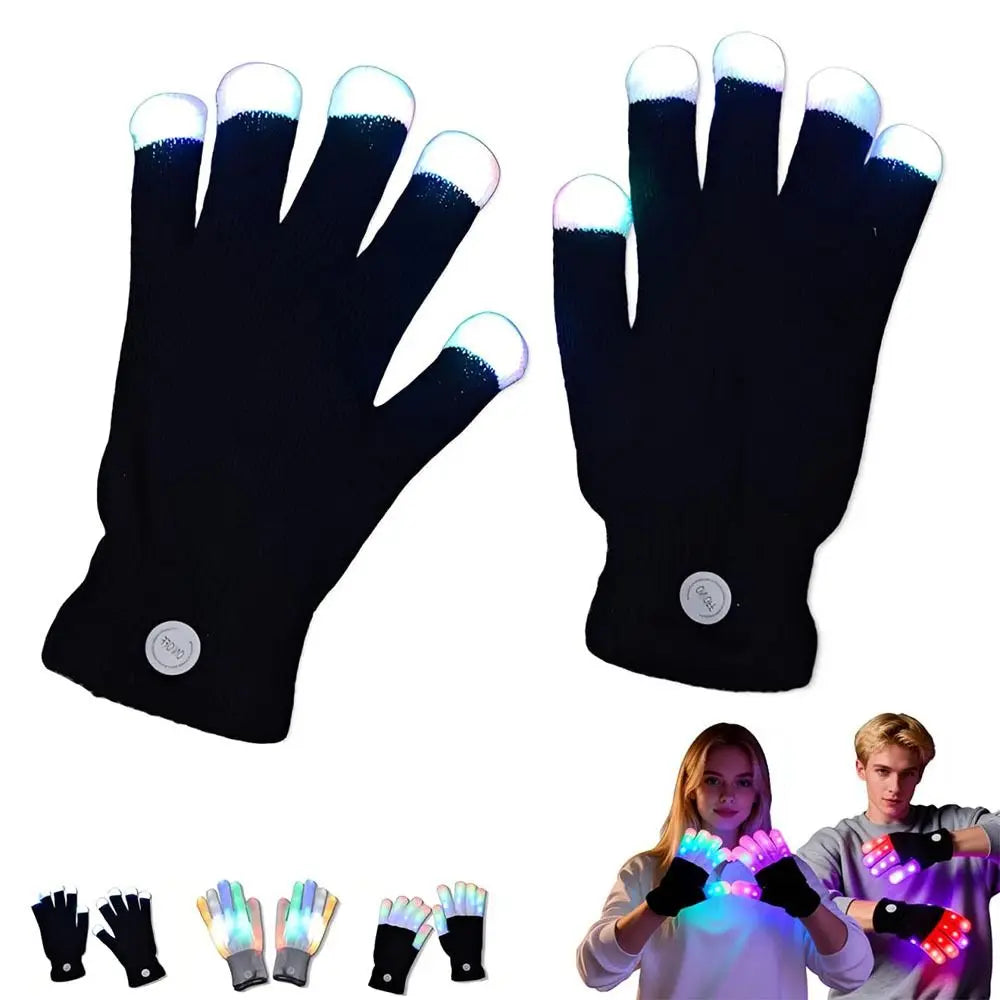 Vibrant LED Light Show Gloves