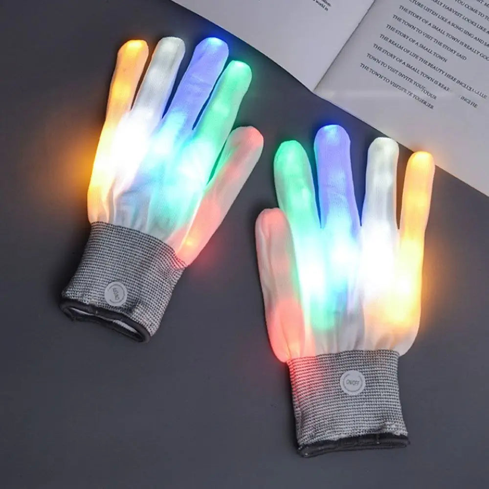 Vibrant LED Light Show Gloves