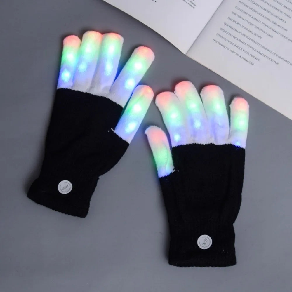 Vibrant LED Light Show Gloves