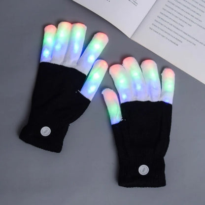 Vibrant LED Light Show Gloves